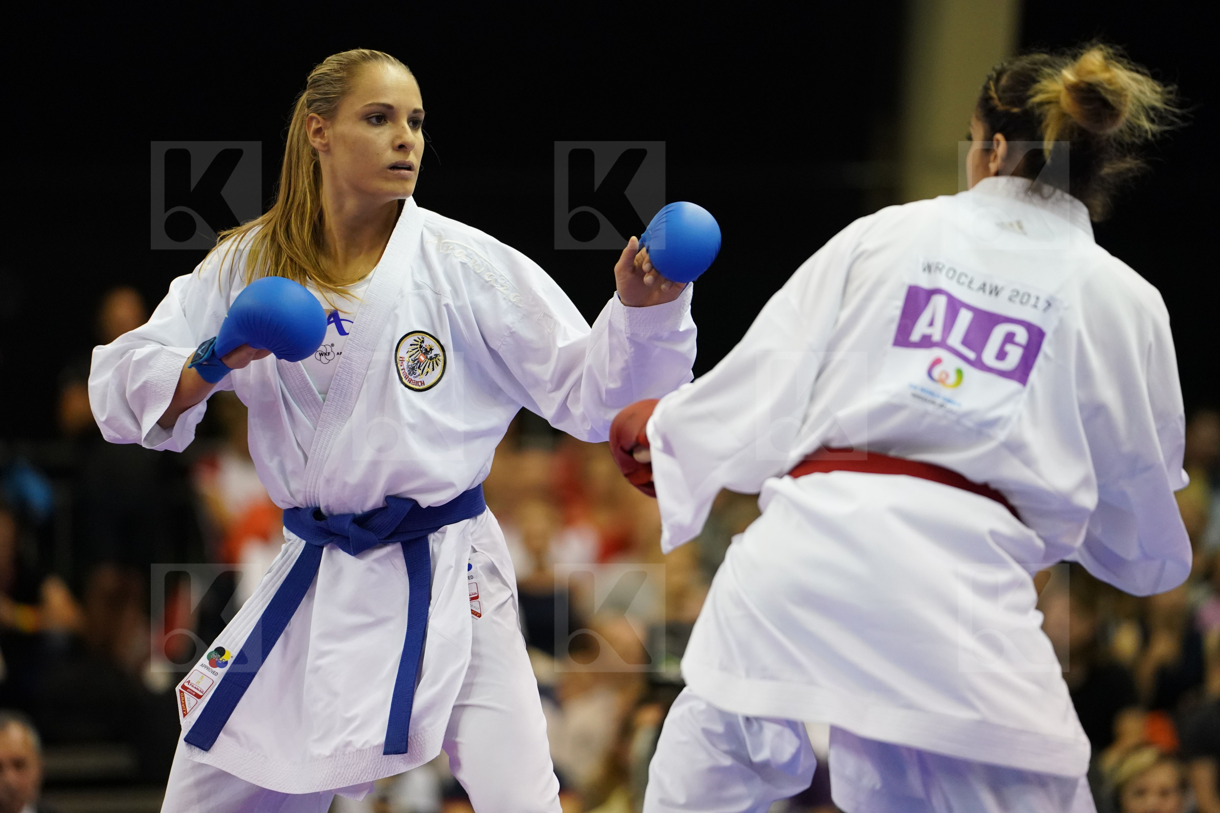 Algeria Austria Buchinger Alisa Female Kumite -68kg Gold match Matoub Lamya